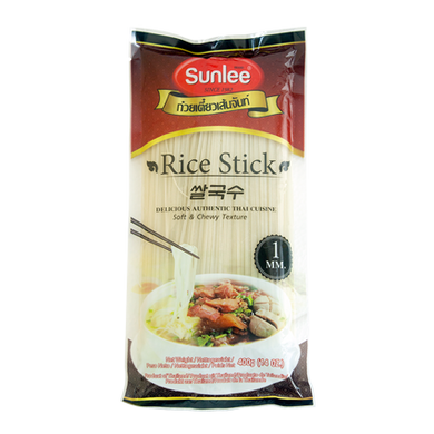 SUNLEE, Rice Stick, Straight, 1mm. 400g.